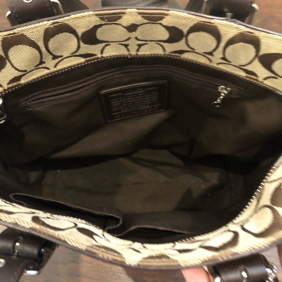 COACH Signature Handbag - Picture 4 of 8